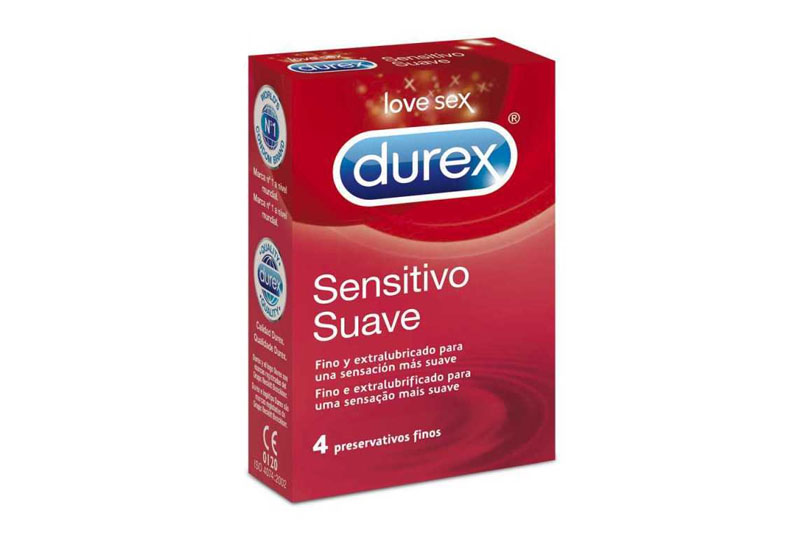 DUREX SENSITIVO SUAVE 4 Preservativos