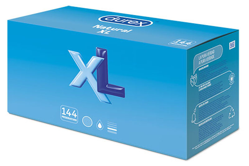 DUREX EXTRA LARGE 144 Preservativos