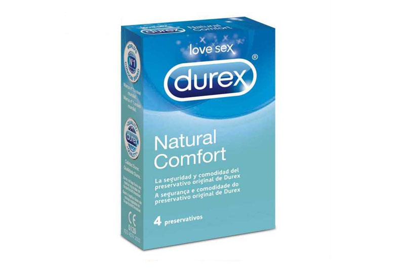 DUREX NATURAL COMFORT 4 Preservativos
