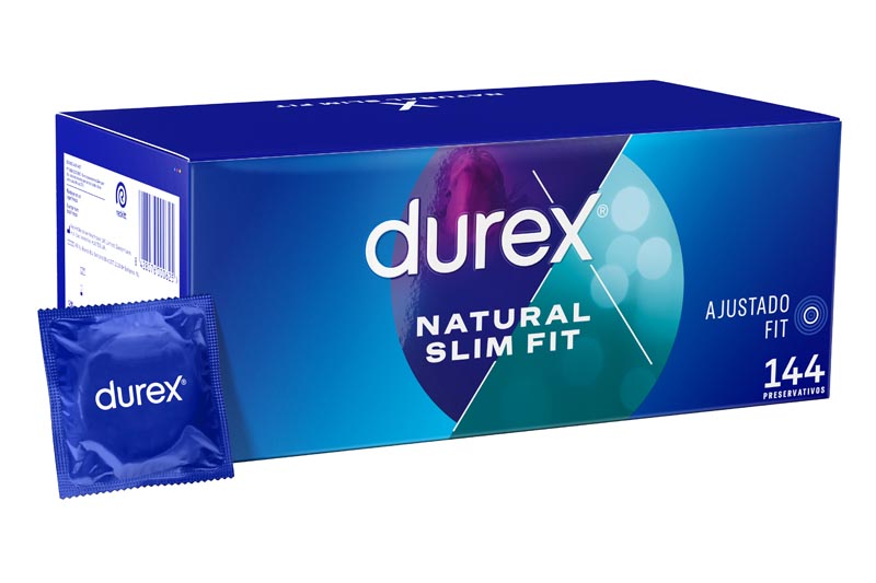 DUREX NATURAL SLIM FIT 144 Preservativos