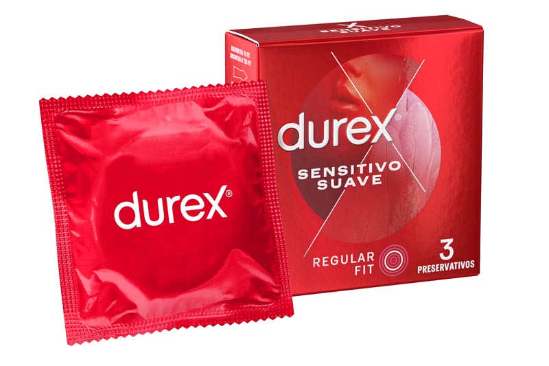 DUREX SENSITIVO SUAVE 3 Preservativos 