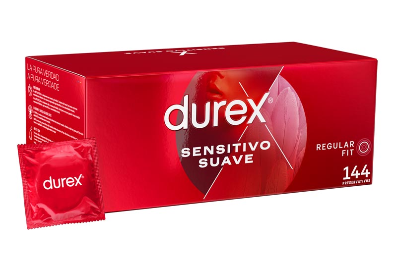 DUREX SENSITIVO SUAVE 144 Preservativos