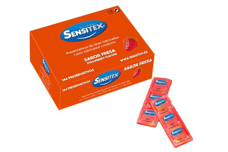 Sensitex Fresa 144 preservativos